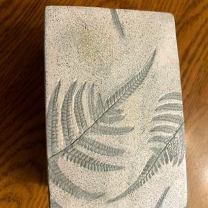 Fern, ceramic box